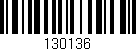 Código de barras (EAN, GTIN, SKU, ISBN): '130136'
