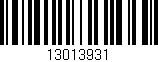Código de barras (EAN, GTIN, SKU, ISBN): '13013931'