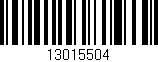 Código de barras (EAN, GTIN, SKU, ISBN): '13015504'