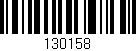 Código de barras (EAN, GTIN, SKU, ISBN): '130158'