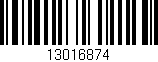 Código de barras (EAN, GTIN, SKU, ISBN): '13016874'