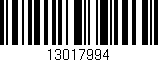 Código de barras (EAN, GTIN, SKU, ISBN): '13017994'