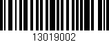 Código de barras (EAN, GTIN, SKU, ISBN): '13019002'