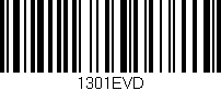 Código de barras (EAN, GTIN, SKU, ISBN): '1301EVD'