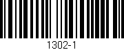 Código de barras (EAN, GTIN, SKU, ISBN): '1302-1'