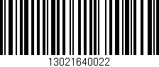 Código de barras (EAN, GTIN, SKU, ISBN): '13021640022'
