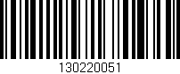 Código de barras (EAN, GTIN, SKU, ISBN): '130220051'