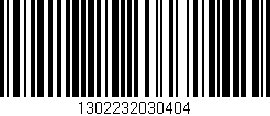 Código de barras (EAN, GTIN, SKU, ISBN): '1302232030404'