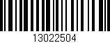 Código de barras (EAN, GTIN, SKU, ISBN): '13022504'