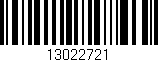 Código de barras (EAN, GTIN, SKU, ISBN): '13022721'