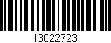 Código de barras (EAN, GTIN, SKU, ISBN): '13022723'