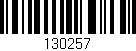 Código de barras (EAN, GTIN, SKU, ISBN): '130257'