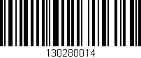 Código de barras (EAN, GTIN, SKU, ISBN): '130280014'