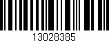 Código de barras (EAN, GTIN, SKU, ISBN): '13028385'