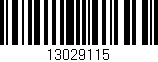 Código de barras (EAN, GTIN, SKU, ISBN): '13029115'