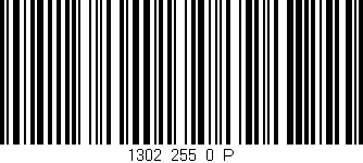 Código de barras (EAN, GTIN, SKU, ISBN): '1302_255_0_P'
