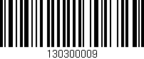 Código de barras (EAN, GTIN, SKU, ISBN): '130300009'