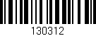 Código de barras (EAN, GTIN, SKU, ISBN): '130312'