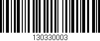 Código de barras (EAN, GTIN, SKU, ISBN): '130330003'
