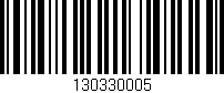 Código de barras (EAN, GTIN, SKU, ISBN): '130330005'