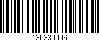 Código de barras (EAN, GTIN, SKU, ISBN): '130330006'
