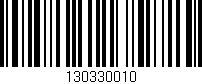 Código de barras (EAN, GTIN, SKU, ISBN): '130330010'