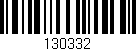 Código de barras (EAN, GTIN, SKU, ISBN): '130332'