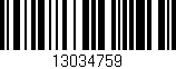 Código de barras (EAN, GTIN, SKU, ISBN): '13034759'