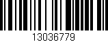 Código de barras (EAN, GTIN, SKU, ISBN): '13036779'