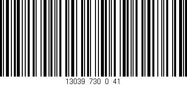 Código de barras (EAN, GTIN, SKU, ISBN): '13039_730_0_41'