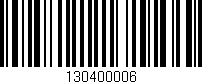 Código de barras (EAN, GTIN, SKU, ISBN): '130400006'