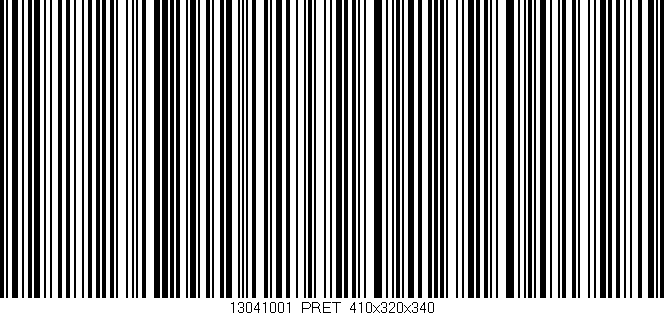 Código de barras (EAN, GTIN, SKU, ISBN): '13041001/PRET_410x320x340'