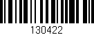 Código de barras (EAN, GTIN, SKU, ISBN): '130422'