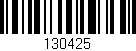 Código de barras (EAN, GTIN, SKU, ISBN): '130425'