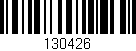 Código de barras (EAN, GTIN, SKU, ISBN): '130426'