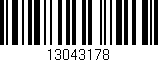 Código de barras (EAN, GTIN, SKU, ISBN): '13043178'
