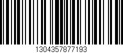 Código de barras (EAN, GTIN, SKU, ISBN): '1304357877193'