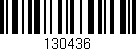 Código de barras (EAN, GTIN, SKU, ISBN): '130436'