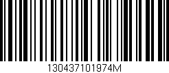 Código de barras (EAN, GTIN, SKU, ISBN): '130437101974M'