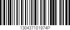 Código de barras (EAN, GTIN, SKU, ISBN): '130437101974P'