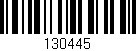 Código de barras (EAN, GTIN, SKU, ISBN): '130445'