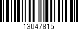 Código de barras (EAN, GTIN, SKU, ISBN): '13047815'