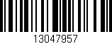 Código de barras (EAN, GTIN, SKU, ISBN): '13047957'