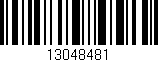 Código de barras (EAN, GTIN, SKU, ISBN): '13048481'