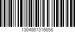 Código de barras (EAN, GTIN, SKU, ISBN): '1304881316656'