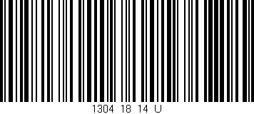 Código de barras (EAN, GTIN, SKU, ISBN): '1304_18_14_U'