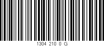 Código de barras (EAN, GTIN, SKU, ISBN): '1304_210_0_G'