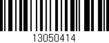 Código de barras (EAN, GTIN, SKU, ISBN): '13050414'