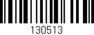 Código de barras (EAN, GTIN, SKU, ISBN): '130513'