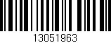 Código de barras (EAN, GTIN, SKU, ISBN): '13051963'
